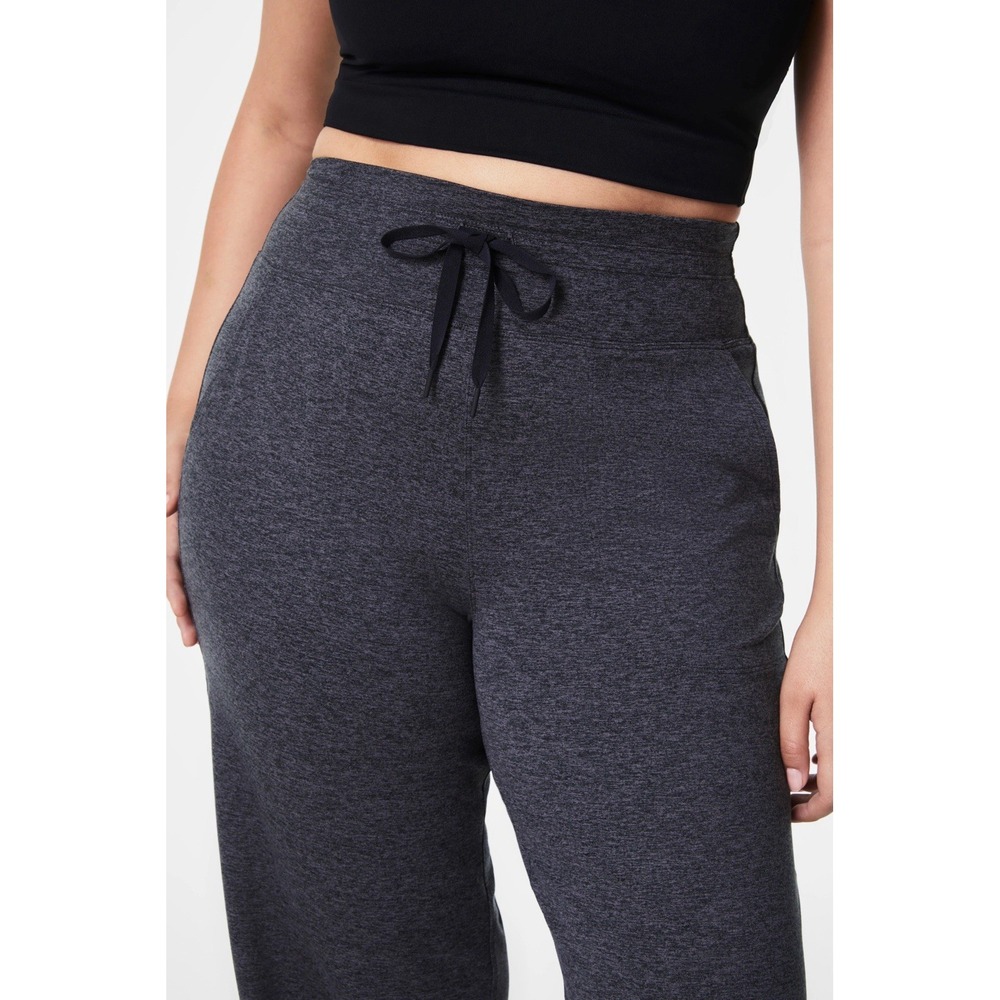 Spanx Women's SPANXsmooth Soft Stretch Wide Leg Pant Gray Size Medium NEW - Picture 3 of 11